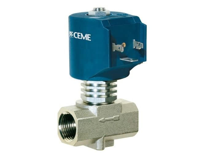 CEME 9014 Solenoid Valve 8mm Orifice PTFE 1/2 Inch 230V