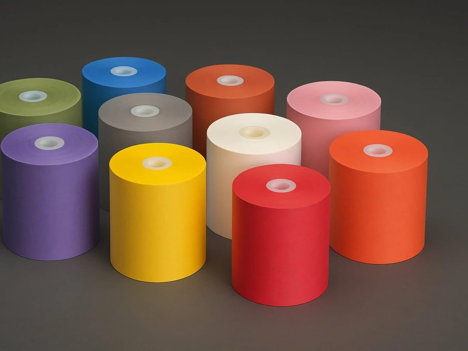 Thermopatch Fiberolls textile code tag rolls in ten colours