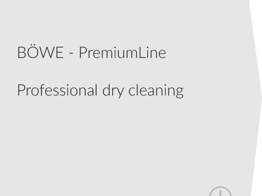 BÖWE PremiumLine dry cleaning machines