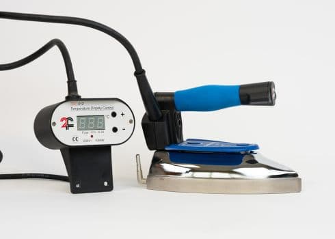 Due Effe electric steam iron with a wall-mounted temperature control unit